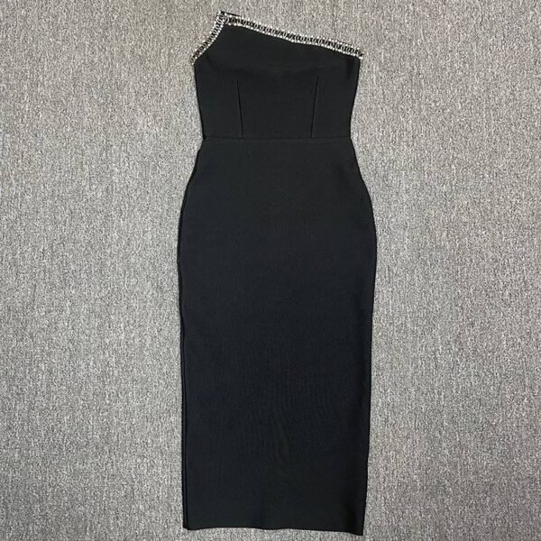 Prive Tube Bodycon Dress Black - Image 3