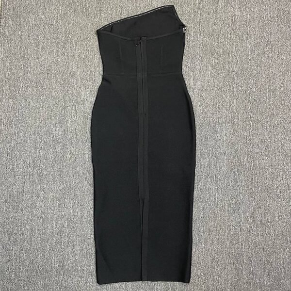 Prive Tube Bodycon Dress Black - Image 2