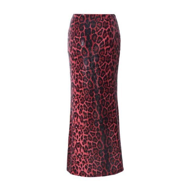 TYNORA Women's Shiny Sequin High Waisted Maxi Skirts Bodycon Long Mermaid Skirt Formal Skirts Dance Party Dress - Image 2