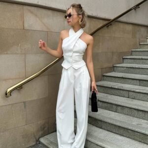 Lax Statement Vest Suit with Pants