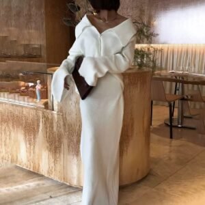 Lazy Knitted Womens Two Piece Set