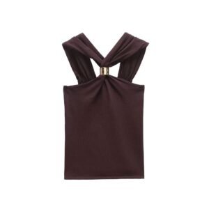 Halter Corset Crop Top | Backless Y2K Bustier Camisole