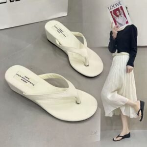 Womens Summer Slip Sandals Thick Cushioned Sole