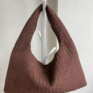 Iaura Faux Suede Woven Shoulder Bag